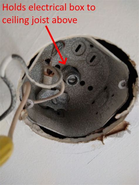 how to tell if electrical box can hold ceiling fan|ceiling fan hanging box.